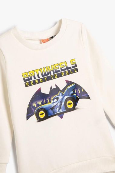 Koton Erkek Çocuk Batwheels Baskılı Sweatshirt - fotoğraf 3