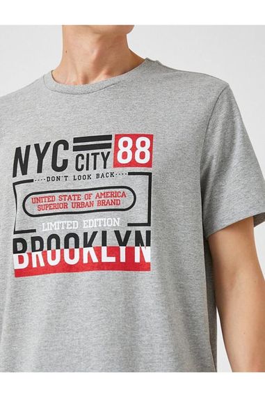 Koton Erkek NYC Baskılı Tişört   - fotoğraf 5