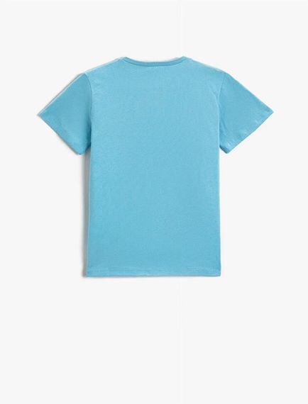 Koton Erkek Çocuk Slogan Baskılı Kısa Kollu Tişört Pamuklu - fotoğraf 2