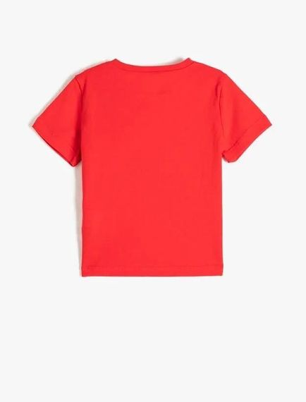 Koton Kız Çocuk Tişört Kısa Kollu Baskılı Pul Payet İşlemeli Pamuklu - fotoğraf 2