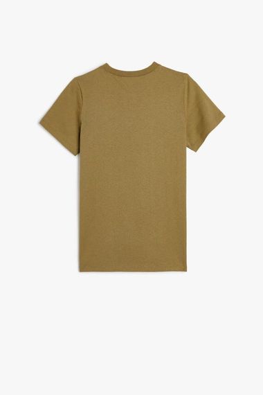 Футболка для хлопчиків Koton з динозаврами, короткий рукав, круглий виріз, 100% бавовна, зелена, для 4-5, 6-7, 11-12 років - фото 2