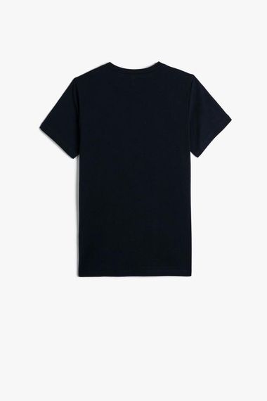 Футболка для хлопчиків Koton, короткий рукав, спортивний принт, круглий виріз, 100% бавовна, підходить для активних малюків - фото 2