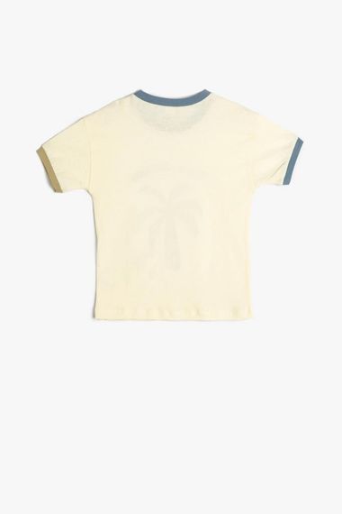 Koton Baby Boy Palm Tree T-Shirt Short Sleeve Crew Neck Cotton - photo 2
