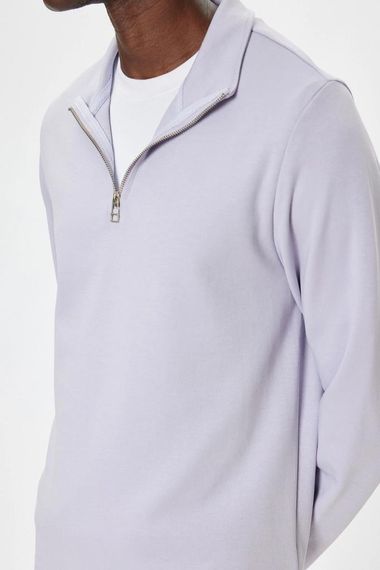 Koton Basic Kazak Fermuarlı Uzun Kollu Pamuklu - photo 5