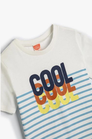 Koton Baby Boy T-Shirt Print Detailed Short Sleeve Crew Neck Cotton - photo 3