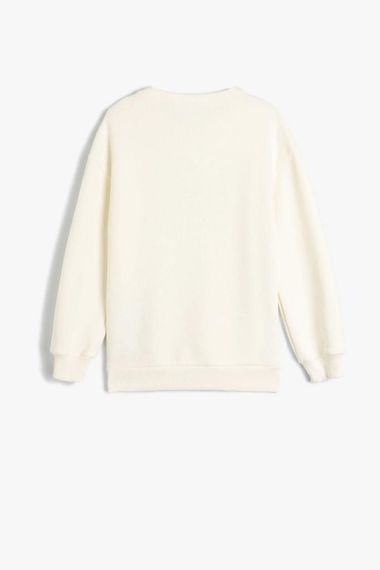 Koton Kız Çocuk Unicorn Sweatshirt Uzun Kollu Bisiklet Yaka Şardonlu Pamuklu - fotoğraf 2