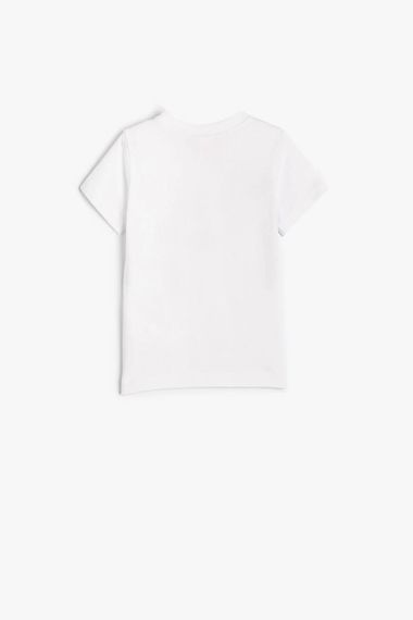 Koton Baby Boy T-Shirt Short Sleeve Dog Printed Crew Neck Cotton - photo 2