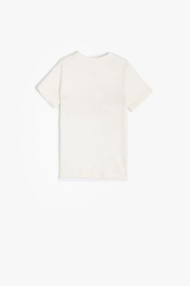 Koton Baby Boy T-Shirt Short Sleeve Slogan Printed Cotton - photo 2