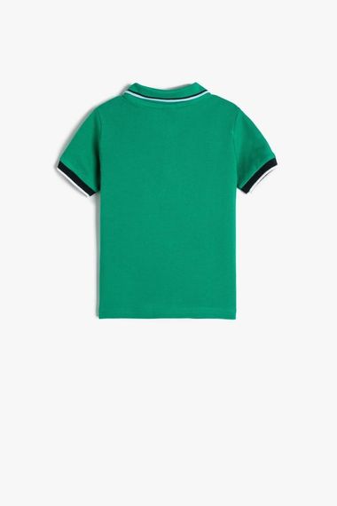 Koton Baby Boy Polo Neck T-Shirt Star Embroidered Buttoned Short Sleeve Cotton - photo 2