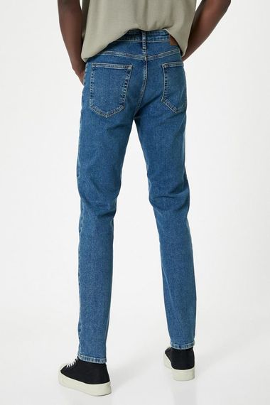 Джинсы Koton Micheal - узкие, низкая талия, идеальны для спортивного стиля, цвет индиго - фото 4