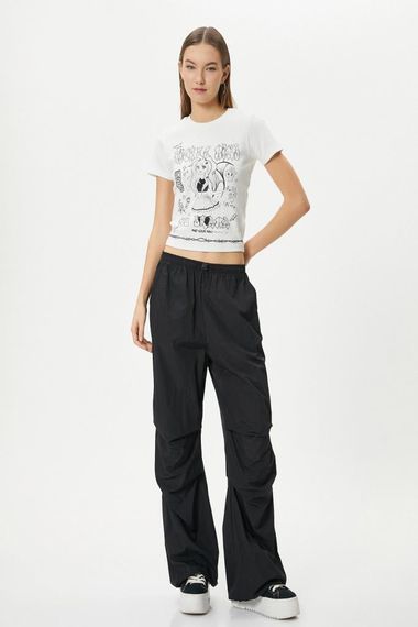 Koton Anime Tişört Baskılı Kısa Kollu Bisiklet Yaka Pamuklu Slim Fit - fotoğraf 2