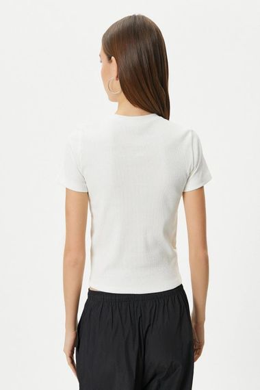 Koton Anime Tişört Baskılı Kısa Kollu Bisiklet Yaka Pamuklu Slim Fit - fotoğraf 4