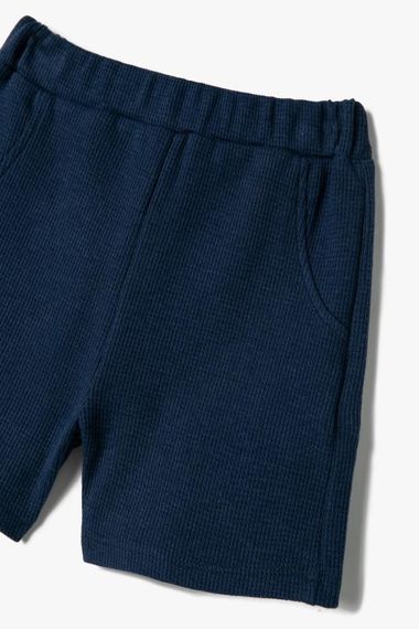 Koton Erkek Bebek Basic Şort Dokulu Cepli Beli Lastikli - photo 3