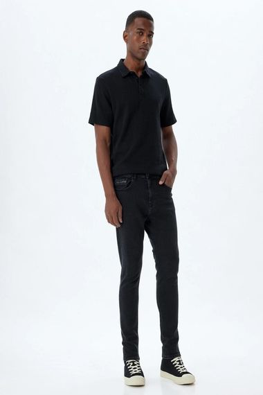 Джинсы Koton Super Skinny Fit - Justin, черные, низкая талия, экстра узкий крой, роскошный стиль на каждый день, сделаны из переработанного материала - фото 2