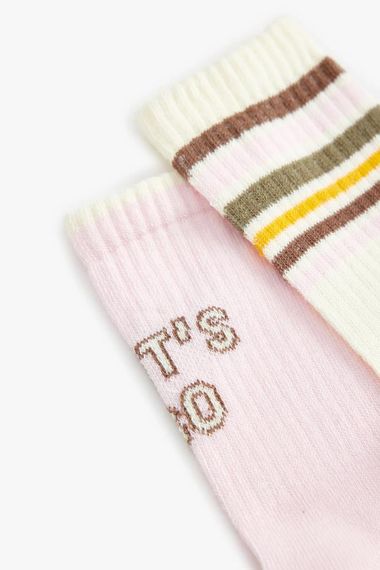 Koton Kız Çocuk 2'li Soket Çorap Seti - fotoğraf 3