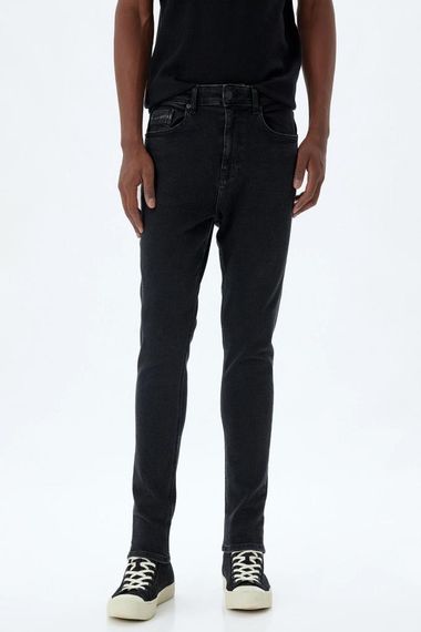 Джинсы Koton Super Skinny Fit - Justin, черные, низкая талия, экстра узкий крой, роскошный стиль на каждый день, сделаны из переработанного материала - фото 3