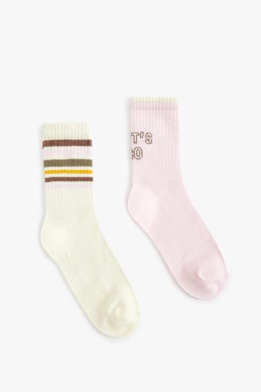 Koton Kız Çocuk 2'li Soket Çorap Seti - fotoğraf 2
