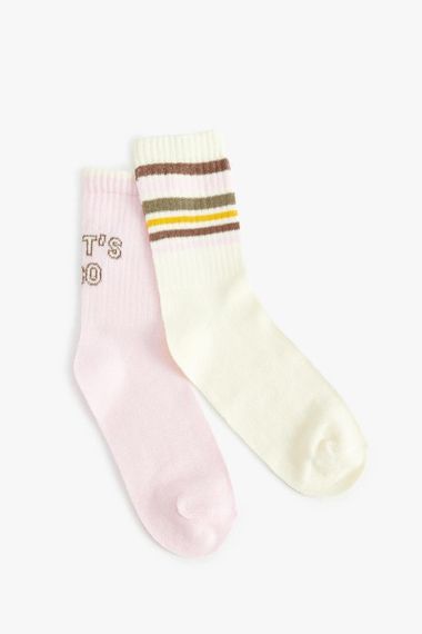 Koton Kız Çocuk 2'li Soket Çorap Seti - fotoğraf 1