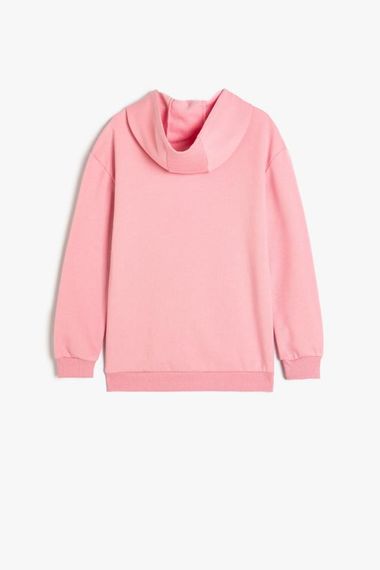 Koton Kız Çocuk Oversize Kapşonlu Sweatshirt Anime Baskılı Uzun Kollu - صورة 2