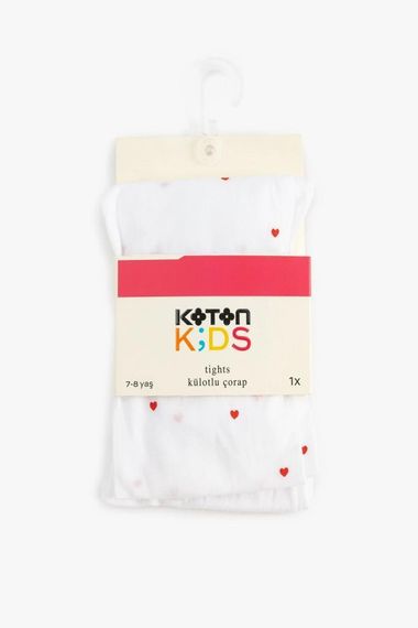 Теплі колготки для дівчаток з сердечками 40 Den, комфортні та еластичні, для щоденного використання та святкових заходів - фото 1