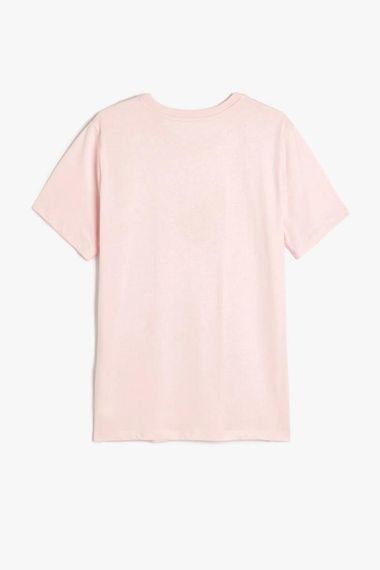 Koton Pamuklu Bisiklet Yaka Kısa Kollu Baskılı Tişört - photo 2