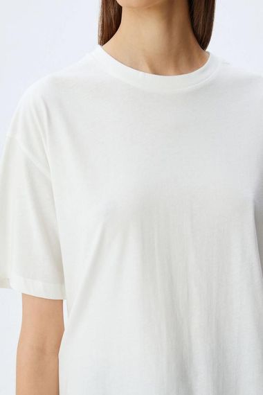 Koton Basic Bisiklet Yaka Kısa Kollu Pamuklu Tişört - photo 5