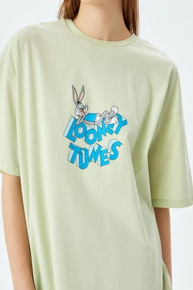 Футболка з малюнком Багза Бані, ліцензія Looney Tunes, ззаду з принтом, 100% бавовна, оверсайз, короткий рукав, стильний та комфортний вибір - фото 5