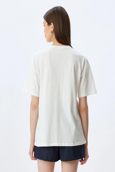 Koton Basic Bisiklet Yaka Kısa Kollu Pamuklu Tişört - photo 4