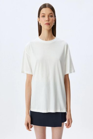 Koton Basic Bisiklet Yaka Kısa Kollu Pamuklu Tişört - photo 3