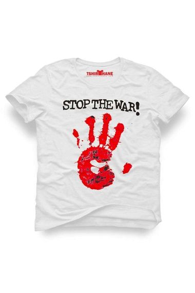 Tshirthane Stop The War Printed Men's Slim Fit Slim Fit t-shirt
