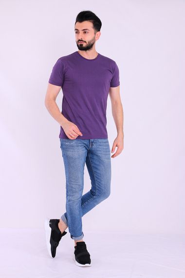 Plum Basic Short Sleeve Men's Slim Fit Tshirt - photo 3
