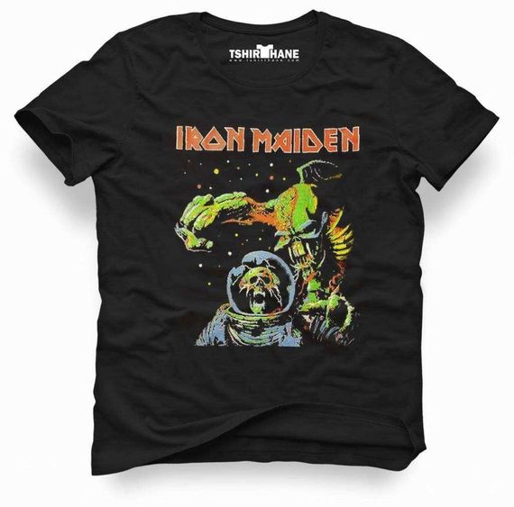 Мужская футболка Iron Maiden The Final Frontier, рок-метал, узкий силуэт, черная, размеры XXS, XS, S, M, L, XL