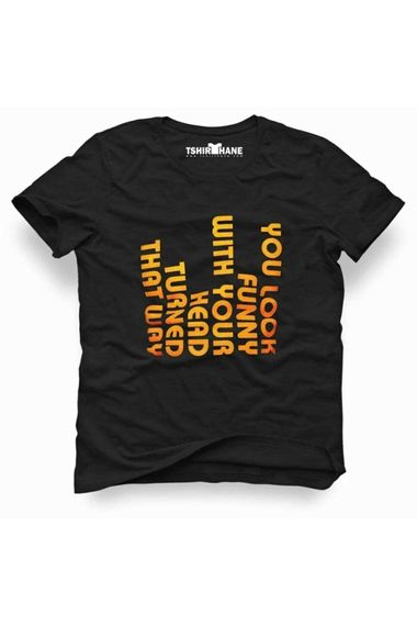 Мужская футболка Slim Fit с комиксным принтом Tshirthane Your Look в черном цвете, доступна в размерах S, M, L, XL, XXL, XS - фото 2