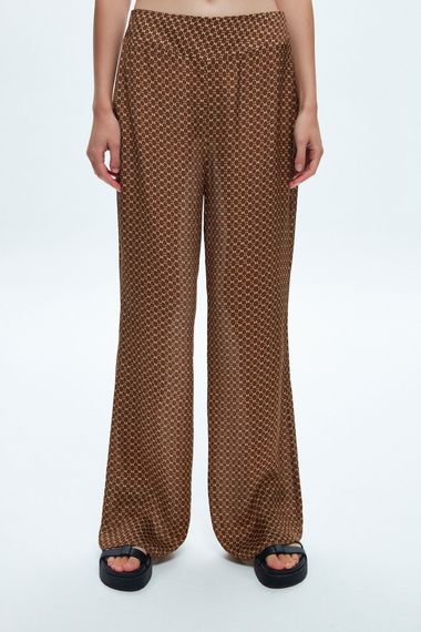 Brown Fashion Passion Corseted Patterned Trousers by MAVI Available in Sizes 34, 36, 38, 40 - photo 1