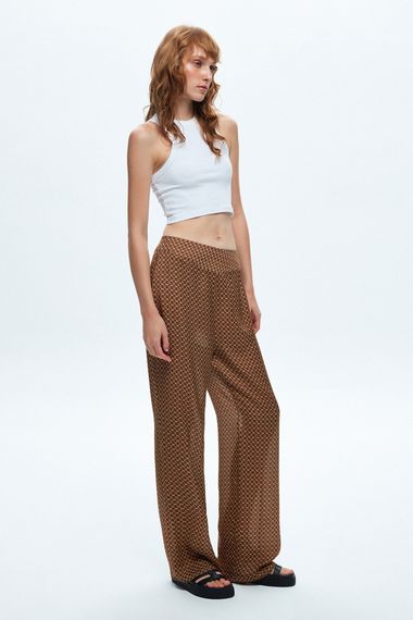 Brown Fashion Passion Corseted Patterned Trousers by MAVI Available in Sizes 34, 36, 38, 40 - photo 2