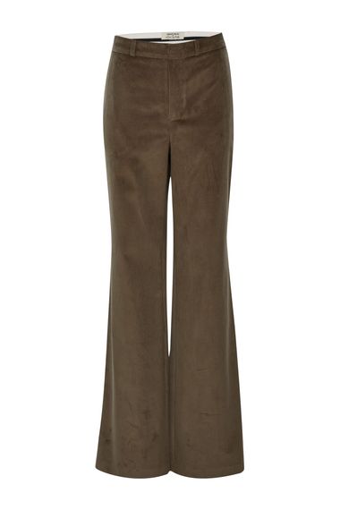 Velvet Wide-Leg Trousers by MAVI - Comfortable Fit, Mid-Rise, Zippered Side Pockets, 97% Cotton, Casual Style, Available in Sizes 34-46 - photo 5