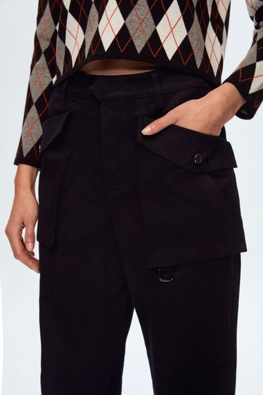 Black Fashion Passion Zip Detail Wide Leg Trousers by MAVI in Multiple Sizes - photo 5