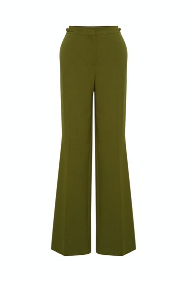 High-Waisted Trousers with Lime Accessory Details by MAVI, Machine Washable, Available in Sizes M to XXL - photo 5