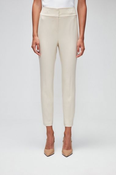 High Waist Trouser by MAVI with Zipper, Embroidered Details, Slim Fit, Available in Sizes 34-48 - photo 1