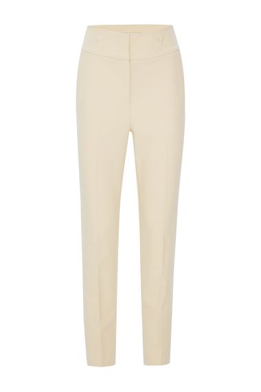 High Waist Trouser by MAVI with Zipper, Embroidered Details, Slim Fit, Available in Sizes 34-48 - photo 4