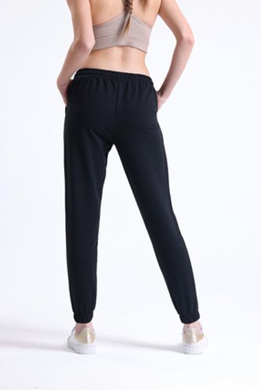 Women's Stylish Black Sweatpants for Spring and Summer, 100% Cotton, Available in S, M, L, XL, 2XL - photo 4