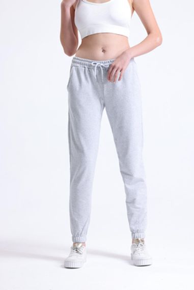 Women's Gray Training Pants, Comfortable Pajama Bottoms for Spring and Summer, 100% Cotton, Available in S to 2XL - photo 5