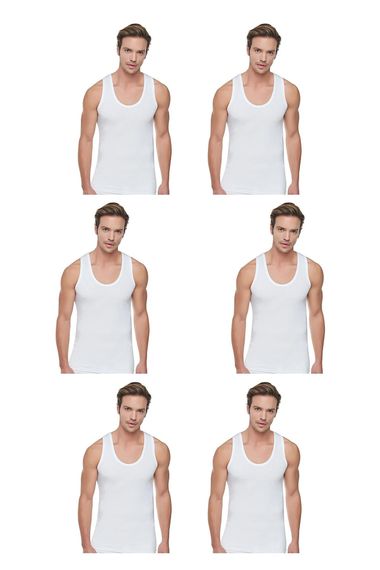 Men's Cotton Sleeveless T-Shirt 6-Pack by Underwear, Size S