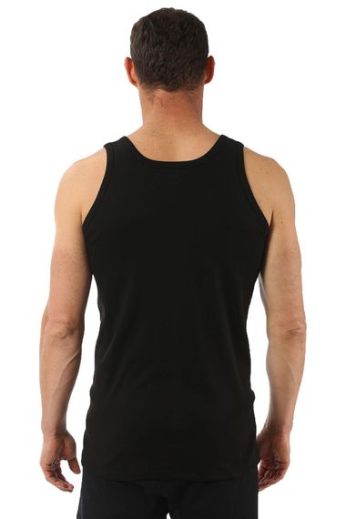 Black Men's Cotton Modal Stretch Tank Top | K10852 with Soft and Breathable Fabric, Anti-Allergenic, Available in Multiple Sizes - photo 2