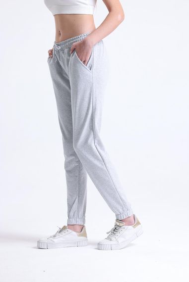 Women's Gray Training Pants, Comfortable Pajama Bottoms for Spring and Summer, 100% Cotton, Available in S to 2XL - photo 2