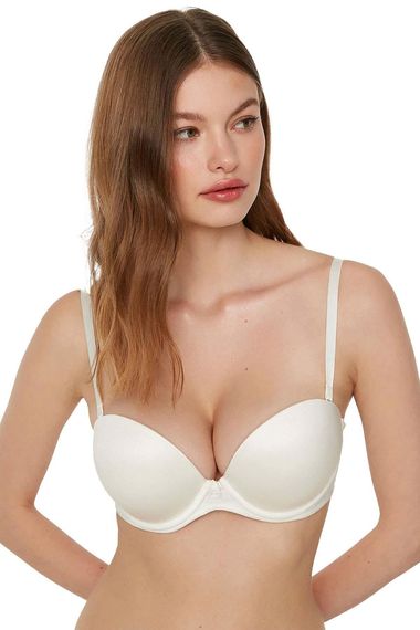 Бюстгальтер с двойной поддержкой Basic | New Bra 7040, 90% полиамид, 10% полиэстер, размер 80 и 75, отечественное производство, безопасные материалы - фото 1