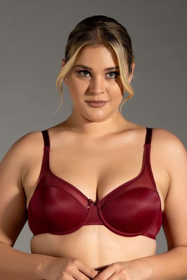 Топлюючий бюстгальтер з тюлем | New Bra 1790, 90% поліамід, 10% поліестер, більші розміри, безпечний матеріал, оригінальна упаковка - фото 1