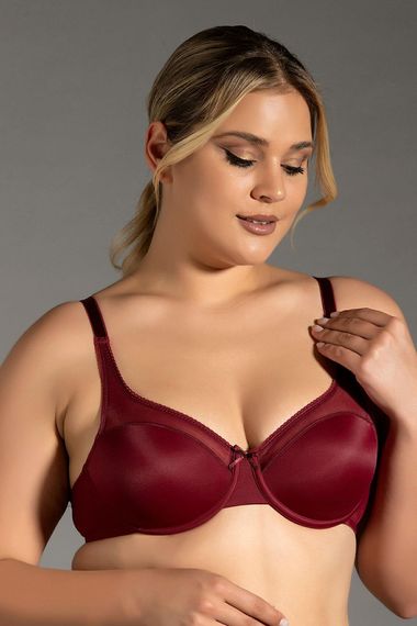 Топлюючий бюстгальтер з тюлем | New Bra 1790, 90% поліамід, 10% поліестер, більші розміри, безпечний матеріал, оригінальна упаковка - фото 2