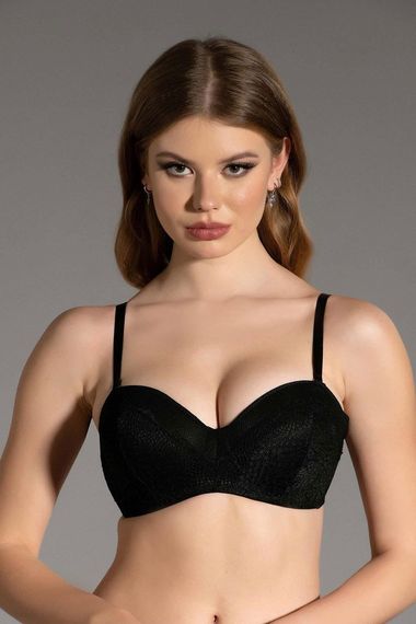 Бюстгальтер без подкладки New Bra 4018, 90% полиамид, 10% полиэстер, оригинальная упаковка, нет вредных материалов, размер 80-95 - фото 1