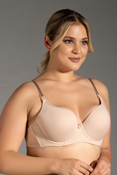 سوتيان للرضاعة بحجم B بدون دعم | المنتج الجديد 8300، مصنوع محليًا من 90% بولياميد و10% بوليستر، يصل في عبوته الأصلية - صورة 3